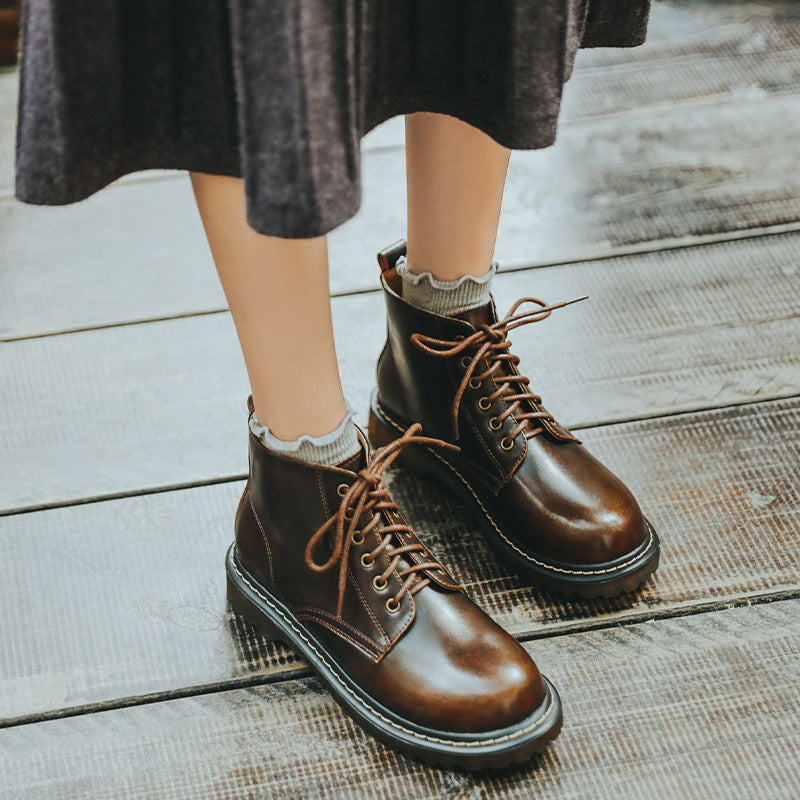 Vintage Martin Boots with Belt