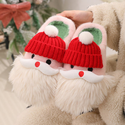 Cute Santa Claus Christmas Slippers