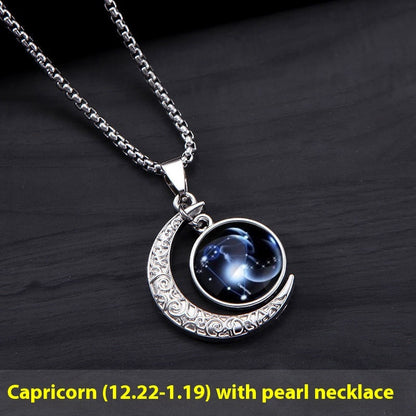 Zodiac Glow-in-the-Dark Pendant