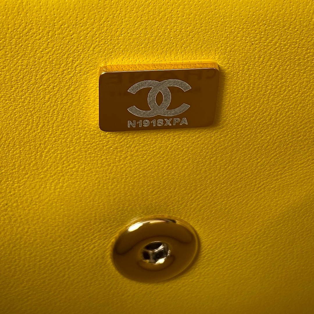 ESMEE - Camellia Embossed With top Handle Bag Yellow