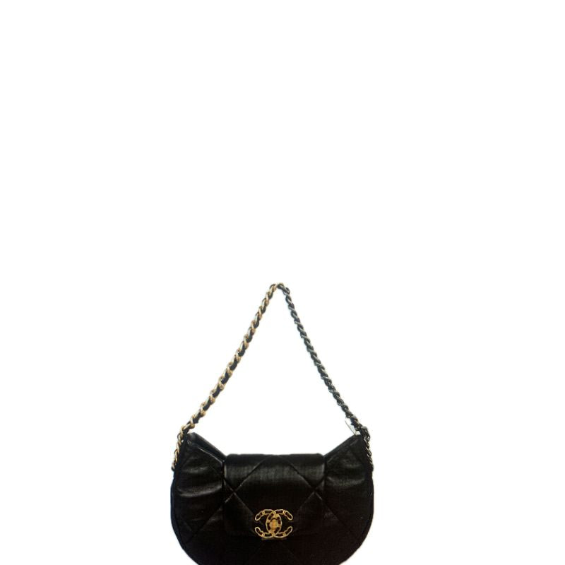 ESMEE - CC Hobo Chain Bag Black