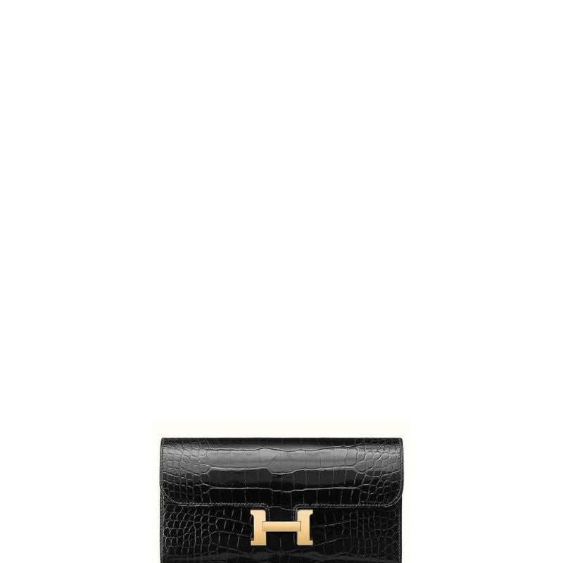 ESMEE - Constance Long Wallet Black Croc