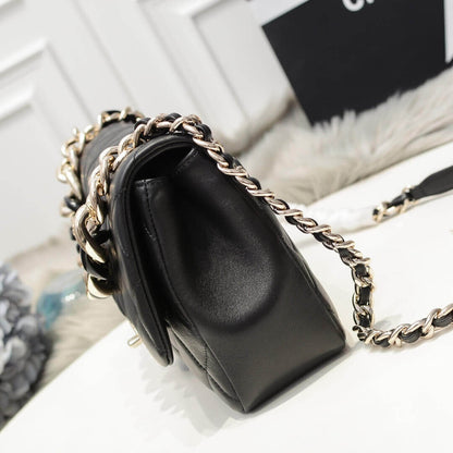 ESMEE Flap Bag With Large Bi-Color Chain CHL - 742