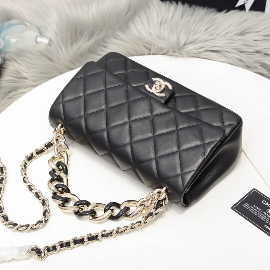 ESMEE Flap Bag With Large Bi-Color Chain CHL - 742