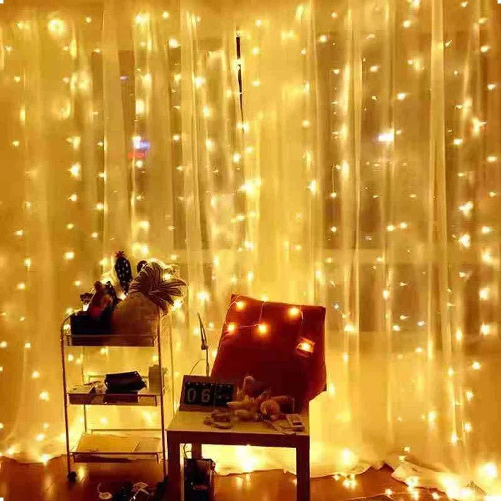 LED Christmas Curtain Lights Garland