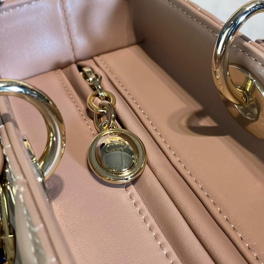 Large Lady Dior Bag Pink Cannage Lambskin