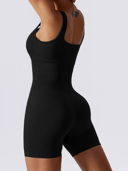 High Elastic Seamless Vest Jumpsuit with Chest Pad