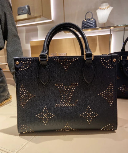 ESMEE OnTheGo Black Monogram With Studs - LUV 418