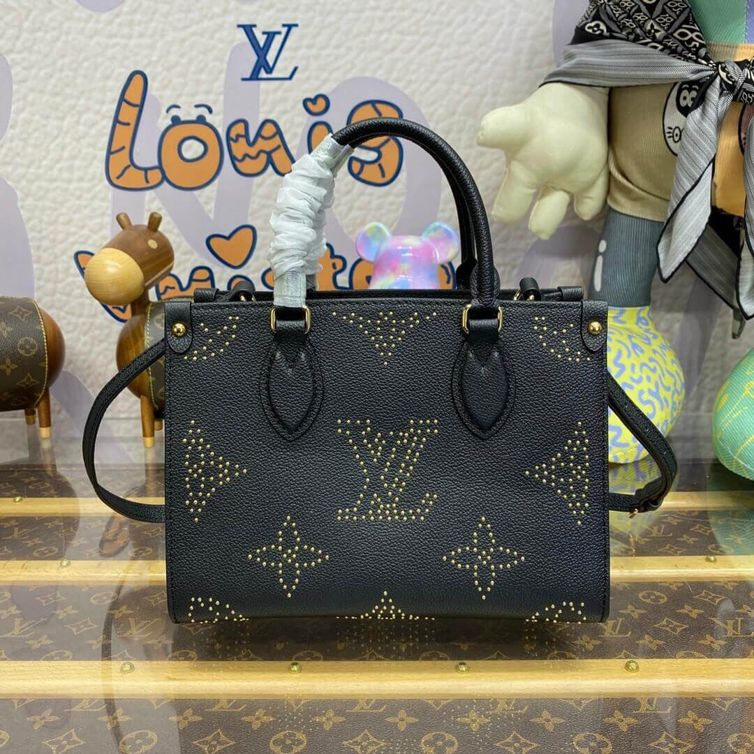 ESMEE OnTheGo Black Monogram With Studs - LUV 418