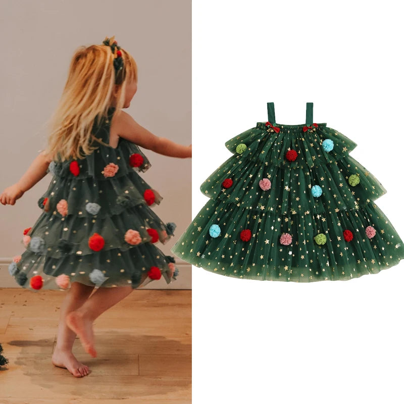 Little Girls Christmas Dress