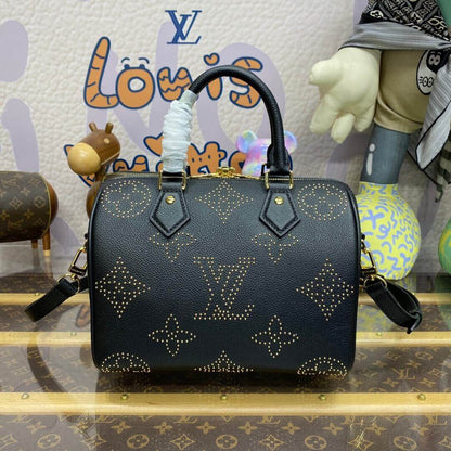 ESMEE Speedy Bandouliere Black Monogram With Studs - LUV 414