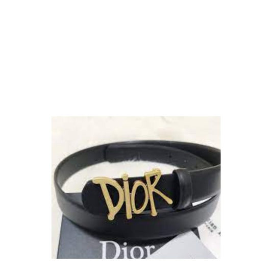 ESMEE - Designer DC Buckle Belt Black