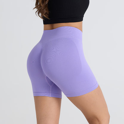 Breathable Peach Hip Yoga Shorts