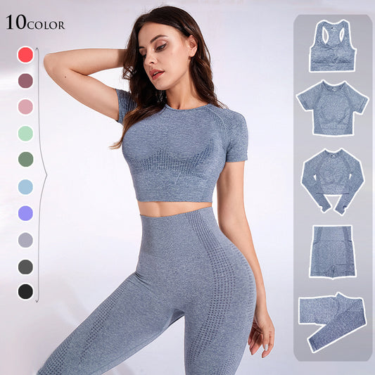 Fashion Women's Workout Yoga Clothes - 5-Piece Set