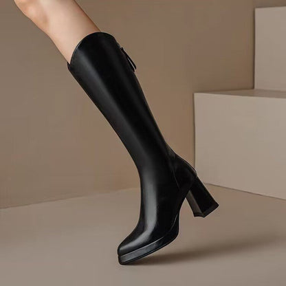 Elegant Long V-Cut Boots