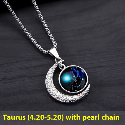 Zodiac Glow-in-the-Dark Pendant