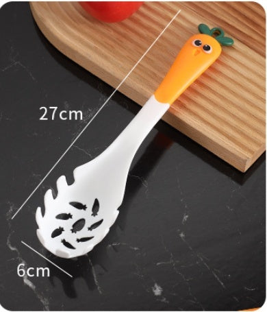 Carrot-Themed Kitchen Tool Set with Storage Hook