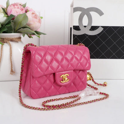 ESMEE - Classic Mini  Flap Bag  Rosy Pink