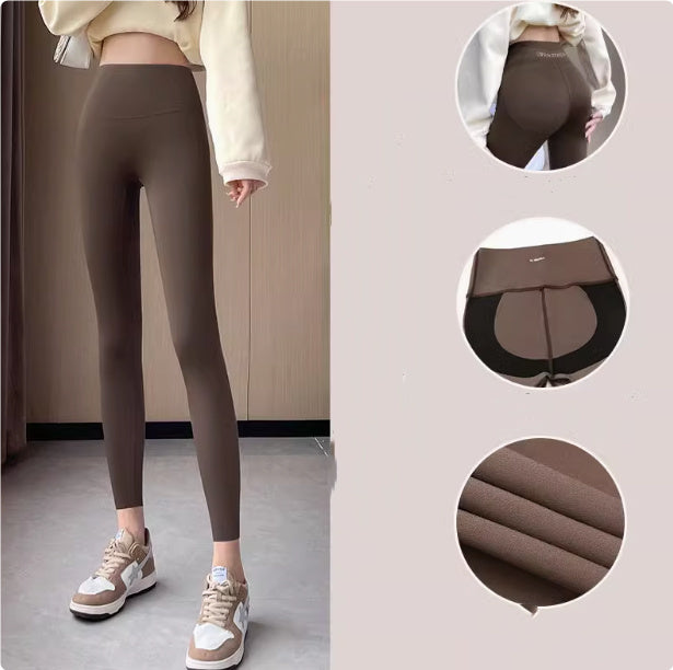 Lamb Fleece-Lined High-Waist Leggings