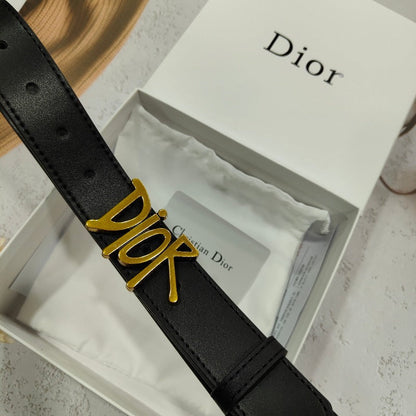 ESMEE - Designer DC Buckle Belt Black