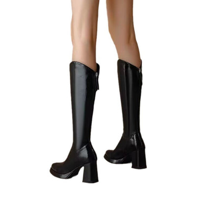 Elegant Long V-Cut Boots