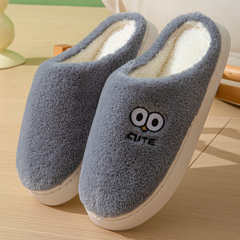 Big-Eyes Winter Slippers for Couples