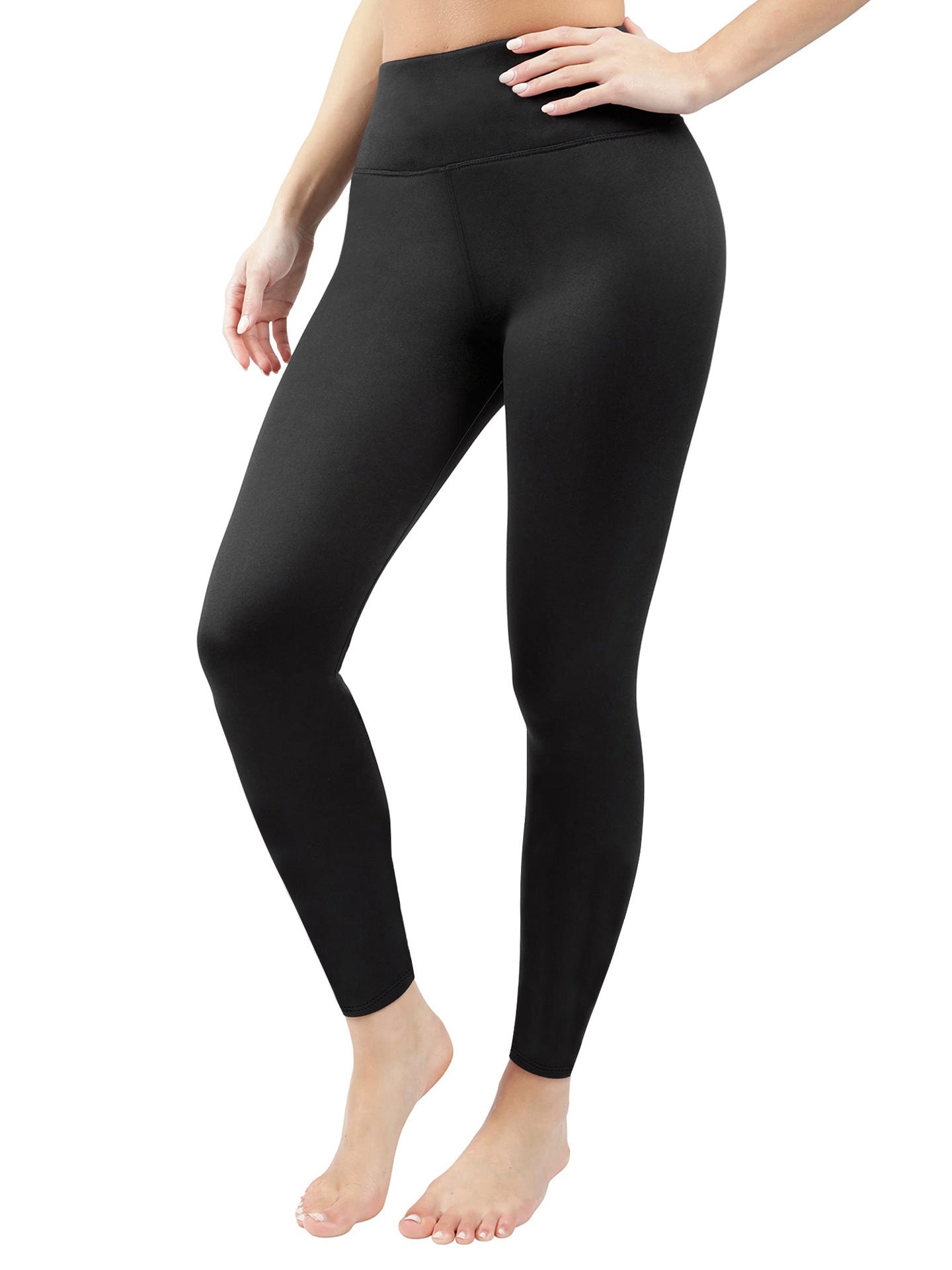 High Waist Fleece-Lined Padded Leggings