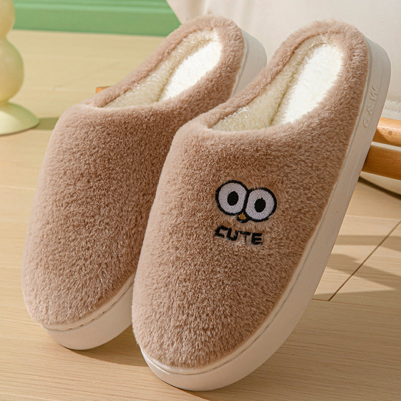 Big-Eyes Winter Slippers for Couples