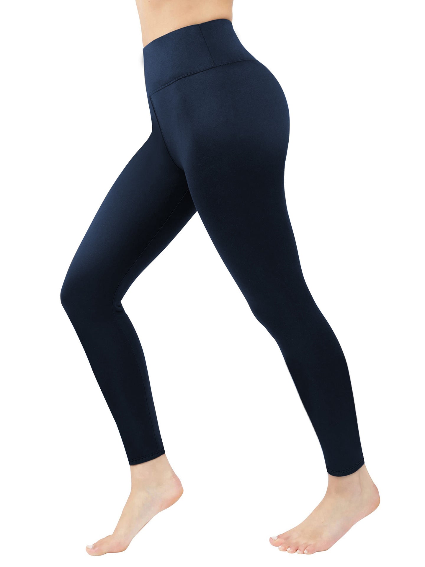 High Waist Fleece-Lined Padded Leggings