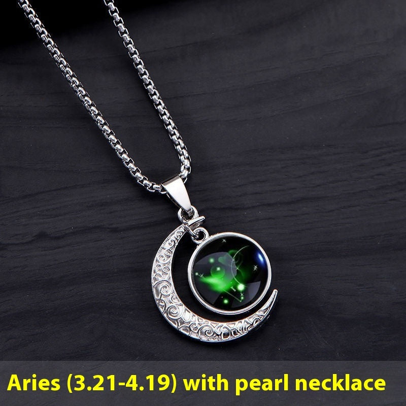 Zodiac Glow-in-the-Dark Pendant