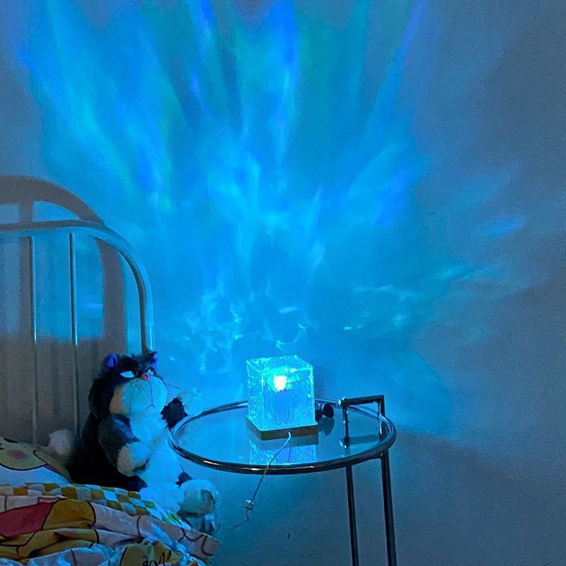 USB Crystal Table Lamp with Remote