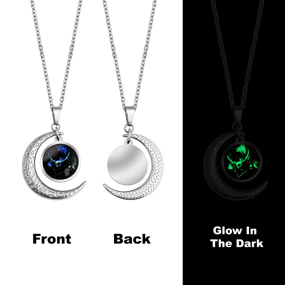 Zodiac Glow-in-the-Dark Pendant