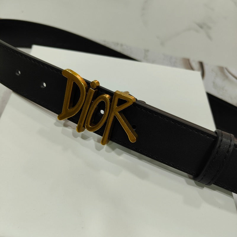 ESMEE - Designer DC Buckle Belt Black