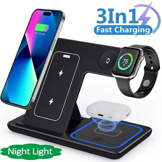 LED Fast Wireless Charger Stand