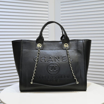 ESMEE - Black Leather Globetrotter Bag