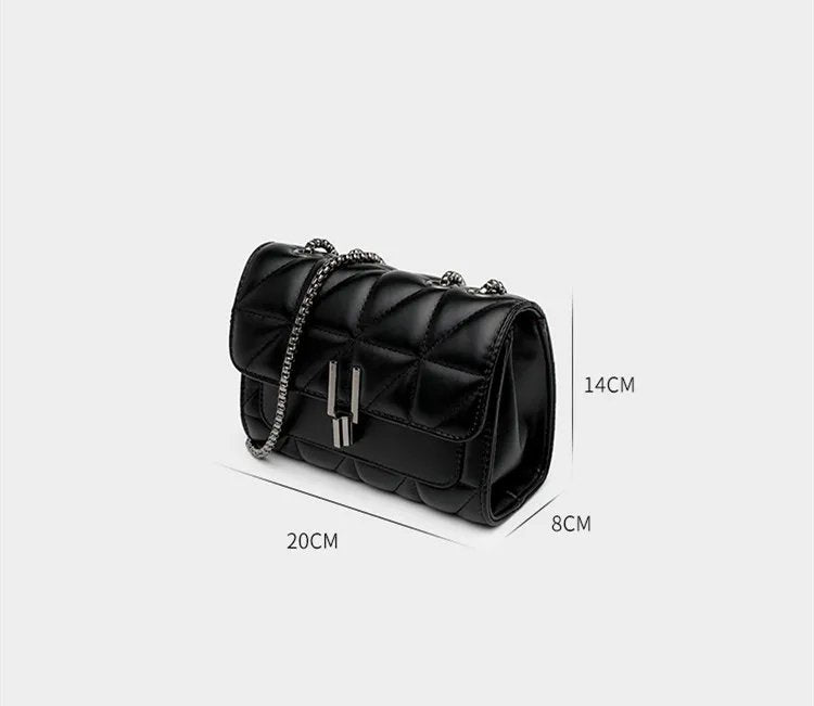 Leather Chain Crossbody Bag