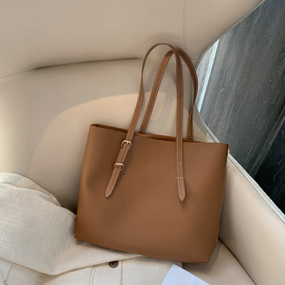 Large Capacity Leather Handbag