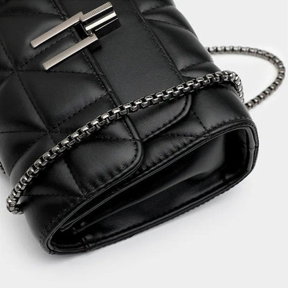 Leather Chain Crossbody Bag