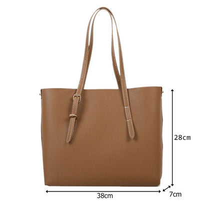 Large Capacity Leather Handbag