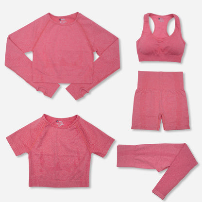 Fashion Women's Workout Yoga Clothes - 5-Piece Set