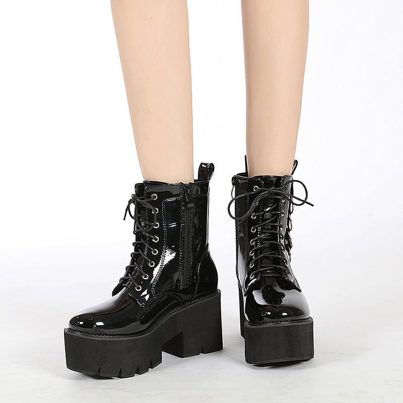 Motorcycle Platform Boots