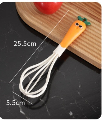 Carrot-Themed Kitchen Tool Set with Storage Hook