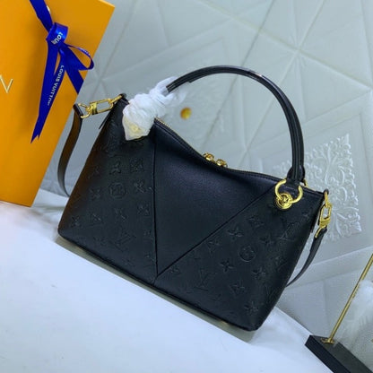 ESMEE - Black Monogram Leather Handbag