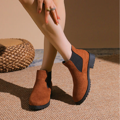 Chunky Heel Ankle Boots