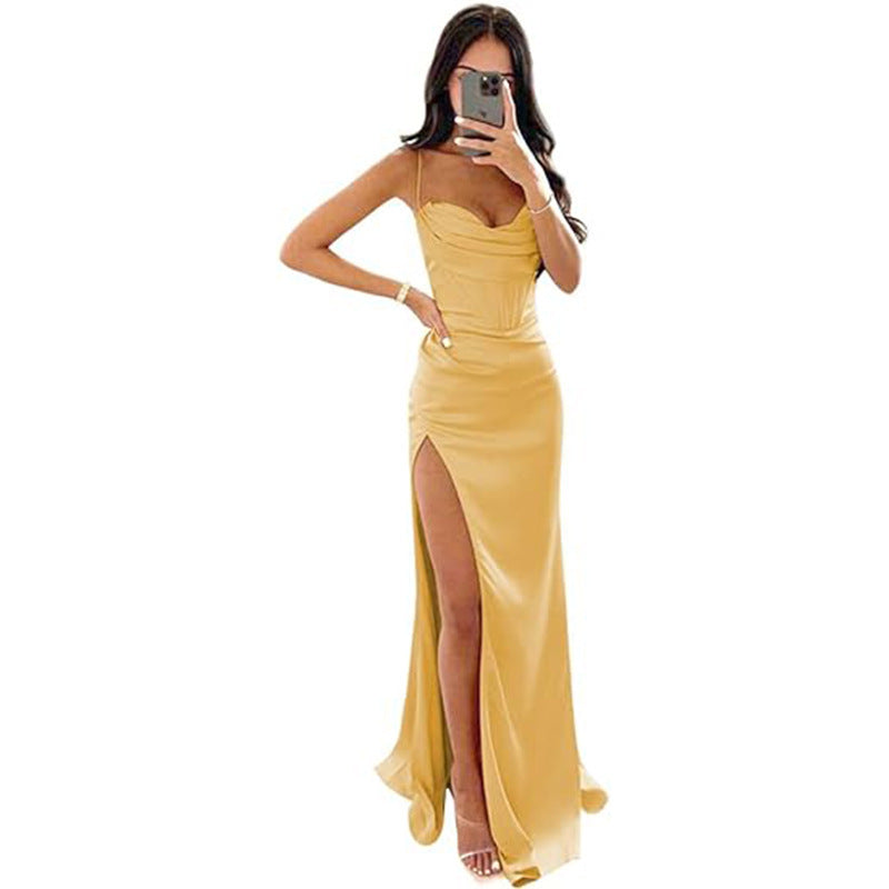 Sleeveless Camisole Evening Dress