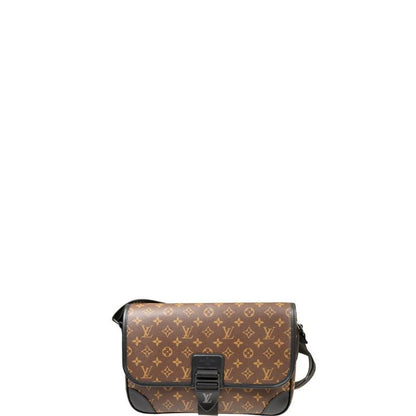 ESMEE - Archy Messenger Monogram Macassar Bag Brown