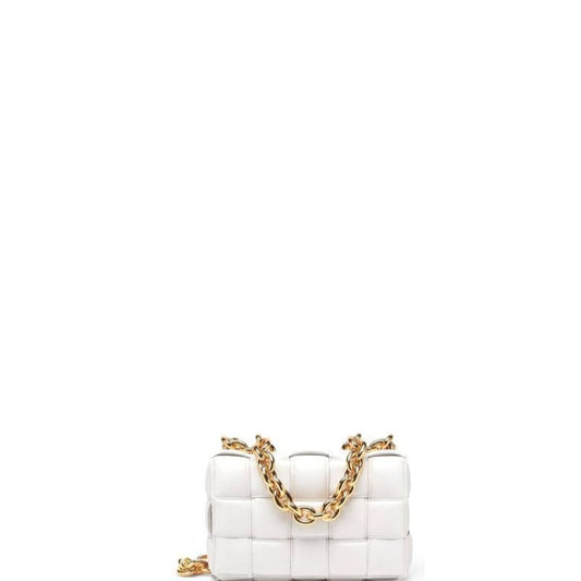 ESMEE - Cassette Shoulder Chain Bag White