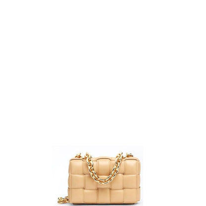 ESMEE - Cassette Shoulder Chain Bag Beige