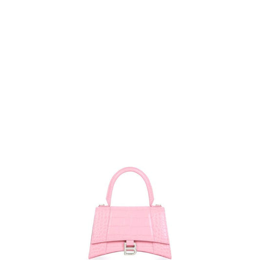 ESMEE - Crocodile Embossed Handbag Light Pink