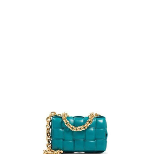 ESMEE - Cassette Shoulder Chain Bag Turquoise